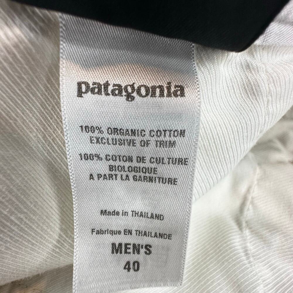 Patagonia Mens Organic Cotton Chino Pants Tan Khaki Utility Trousers Size 40 - Picture 9 of 15